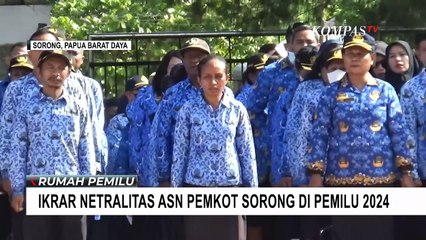 ASN Pemkot Sorong Deklarasi untuk Tetap Netral di Pemilu 2024