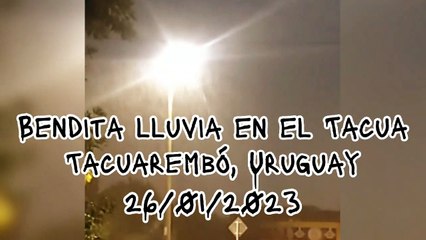 Bendita lluvia - Tacuarembó, Uruguay (20/01/2023)