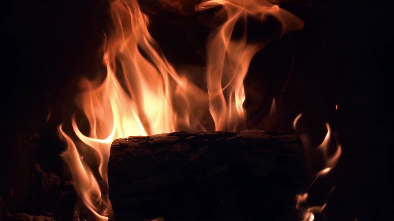 Relaxing Fireplace burner with music