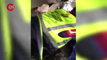 Hatay'da 23 gün sonra Aleks adlı köpek, enkazdan kurtarıldı