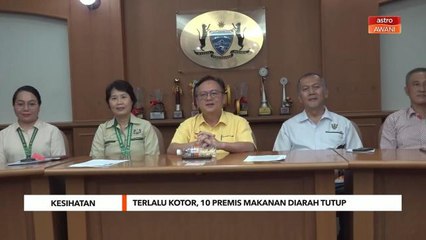 Terlalu kotor, 10 premis makanan diarah tutup