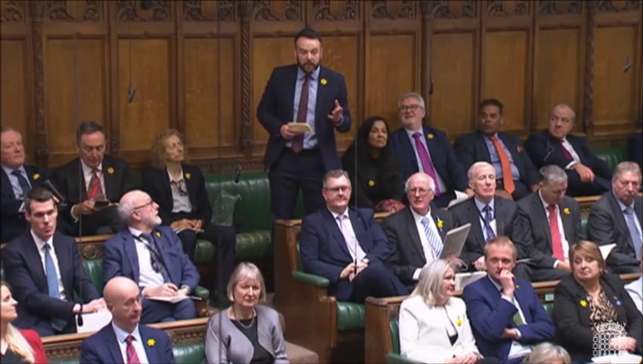 Colum Eastwood tells Rishi Sunak it’s ‘great to...