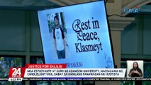 Mga estudyante at guro ng Adamson University, nagsagawa ng candlelight vigil sabay sa kanilang panawagan ng hustisya | 24 Oras