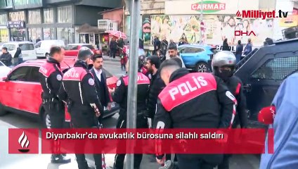 Diyarbakır’da avukatlık bürosuna silahlı saldırı