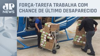 Doações chegam em São Sebastião para ajudar vítimas no litoral norte de SP