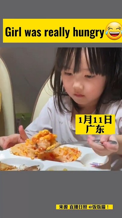 Girl was really hungry