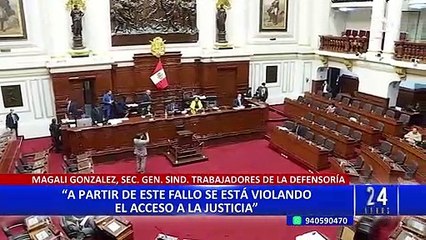 Coordinadora Nacional de DD.HH. en contra de fallo del TC que favorece al Congreso