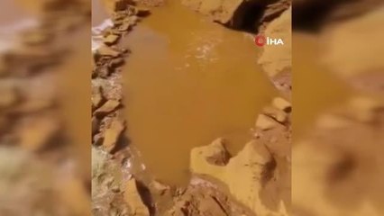 Kaynak suyu bulanık akmaya başladı