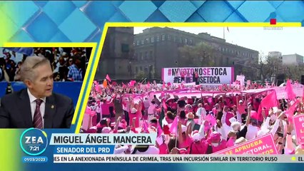 Descargar video: Marcha en defensa del INE y la relación entre Calderón y García Luna: Senadores hablan del tema