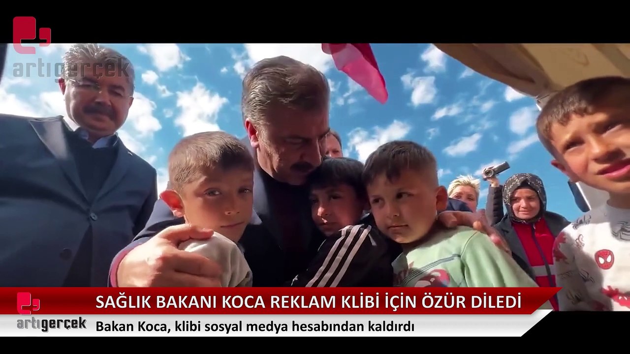 Sağlık Bakanı Fahrettin Koca, sosyal medya hesabından yayınladığı klip için özür diledi