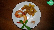 Crevettes poêlées aux pommes vertes