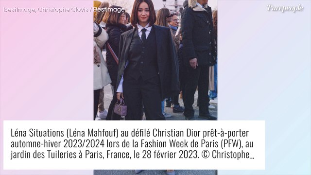 Léna Situations en costume cravate pour Dior, un look androgyne parfaitement maîtrisé