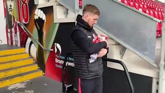 Derry City's Jamie McGonigle meets master Jamie Mark McGrath