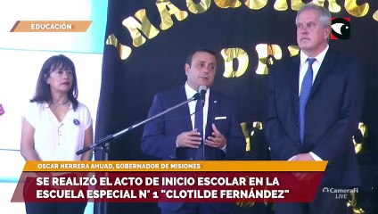 Se realizó el acto de inicio escolar en la escuela especial n° 1 Clotilde Fernández