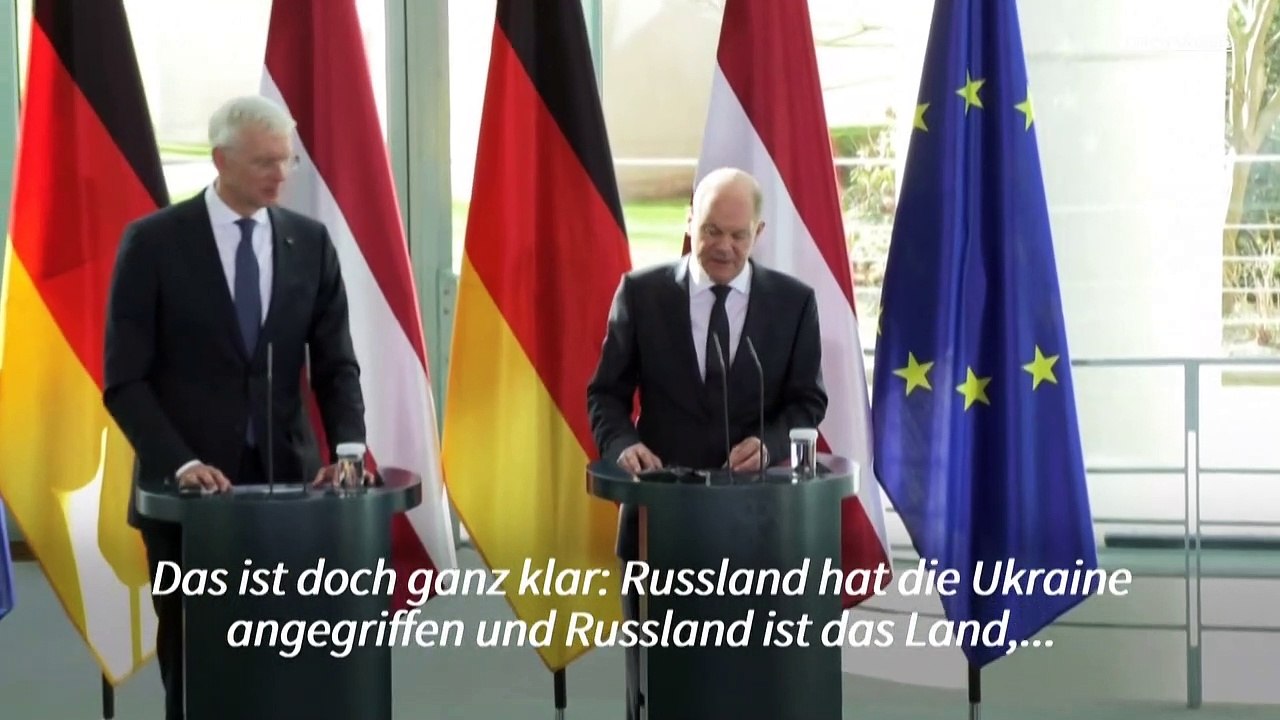 Scholz: Russischer Rückzug Voraussetzung für Verhandlungen