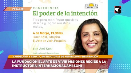 La fundación el arte de vivir misiones recibe a la instructora internacional Ami Soni