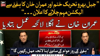 Imran Khan announces PTI's next plan of action