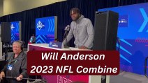 Arizona Cardinals Draft Prospect Will Anderson at 2023 NFL Combine