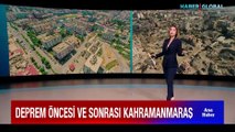 Çarpıcı fotoğraf... Deprem öncesi ve sonra Kahramanmaraş