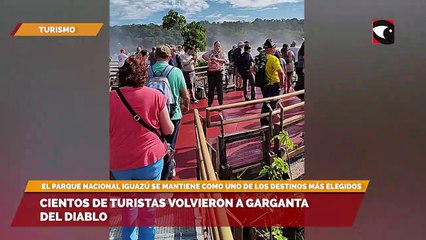 Cientos de turistas volvieron a Garganta del Diablo