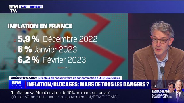Grégory Caret (UFC-Que Choisir) sur l'inflation: 10 à 15% de hausse sont à craindre sur les mois à venir