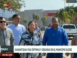 Gobierno de Aragua supervisa labores de escarificación que se llevan a cabo en la Av. Sabana Larga