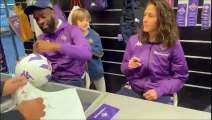 Fiorentina, autografi e sorrisi per Dodo, Ikone e Veronica Boquete: incontro con i tifosi