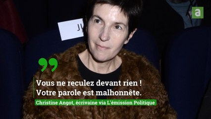 L'écrivaine Christine Angot, élue membre de l'académie Goncourt