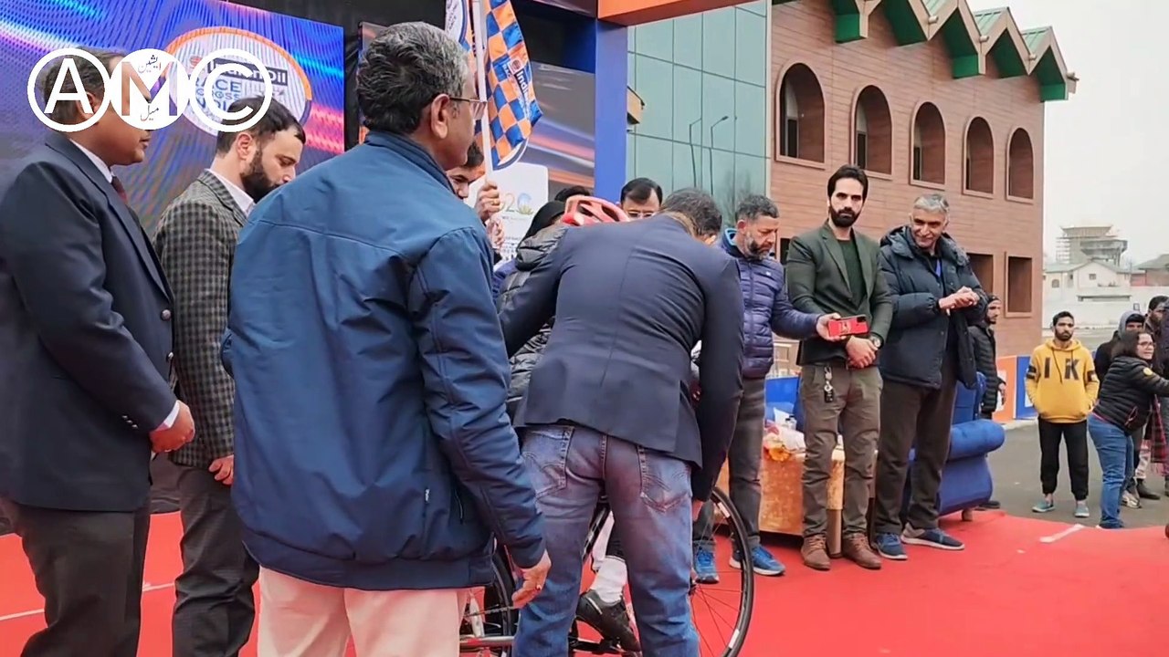 Asia's longest race flagged off today from Bakshi Stadium Srinagar