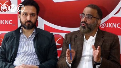 Presser held by National Conference's Senior Leader Salman Ali Sagar on Smart City project
