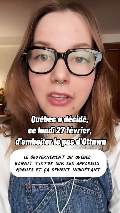 Le gouvernement du Québec bannit TikTok sur ses appareils mobiles et ça devient inquiétant