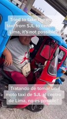 Quería viajar de SJL a Centro de Lima en una mototaxi