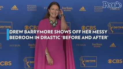 Drew Barrymore Shows Off Her Messy Bedroom in Drastic 'Before and After'