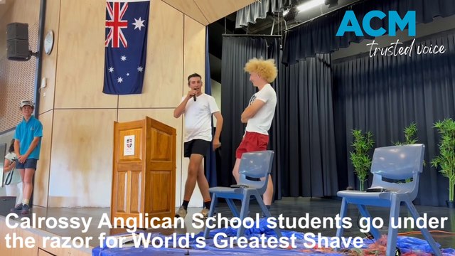 Calrossy Anglican School students celebrate World's Greatest Shave 2023 - 2/03/2023 - Northern Daily Leader