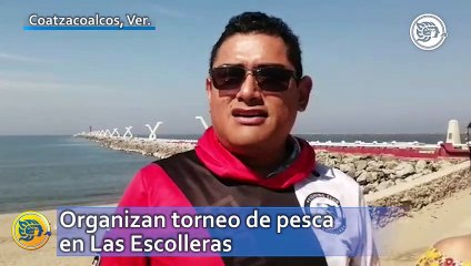 Organizan torneo de pesca en Las Escolleras