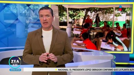 Estudiantes toman clases en carpas improvisadas en Coahuayana, Michoacán