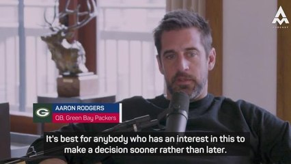 Rodgers understands quick decision needed on his Packers future