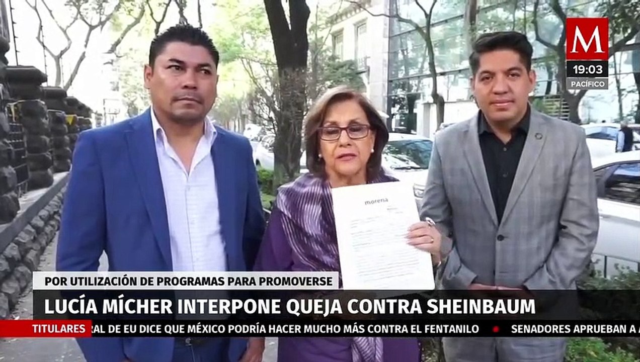 Malú Micher presenta denuncia contra Sheinbaum por actos anticipados de campaña