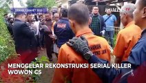 55 Adegan Rekonstruksi Kasus Serial Killer Wowon CS Diperagakan