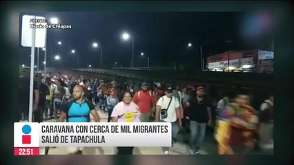 Primera caravana migrante del año salió de Tapachula