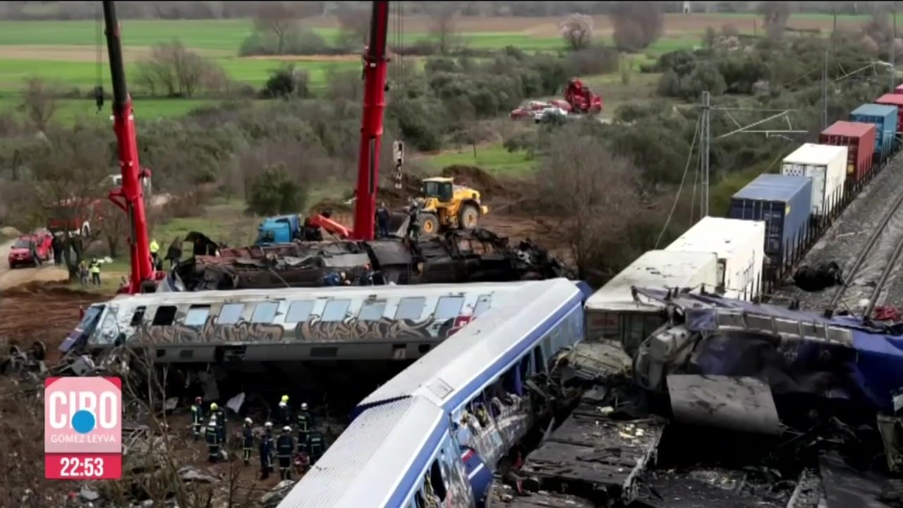 Suman 38 muertos por el choque de trenes en Grecia
