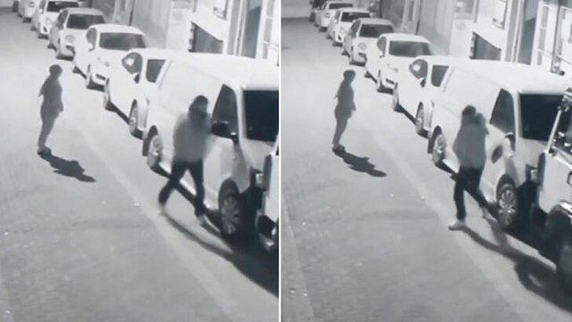 Kız arkadaşına sinirlendi, park halindeki minibüsün aynasını omzuyla kırdı