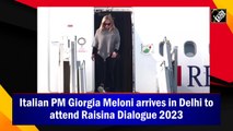 Italian PM Giorgia Meloni arrives in Delhi to attend Raisina Dialogue 2023