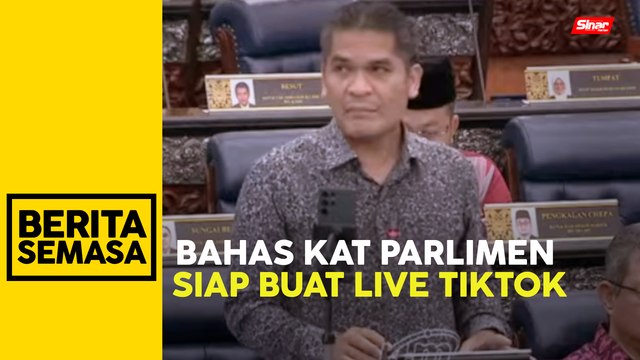 Radzi Jidin live di Tiktok sambil berbahas di Parlimen curi tumpuan