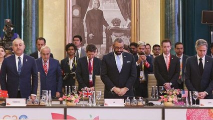G20 toplantısı, depremlerde hayatını kaybedenlere saygı duruşu ile başladı
