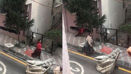 Apartman sakini hırsızları 'silahımı getirin' diye bağırarak korkuttu