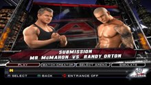 WWE SmackDown vs Raw 2011 Mr. McMahon vs Randy Orton