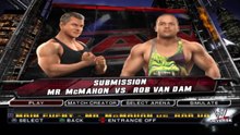 WWE SmackDown vs Raw 2011 Mr. McMahon vs RVD