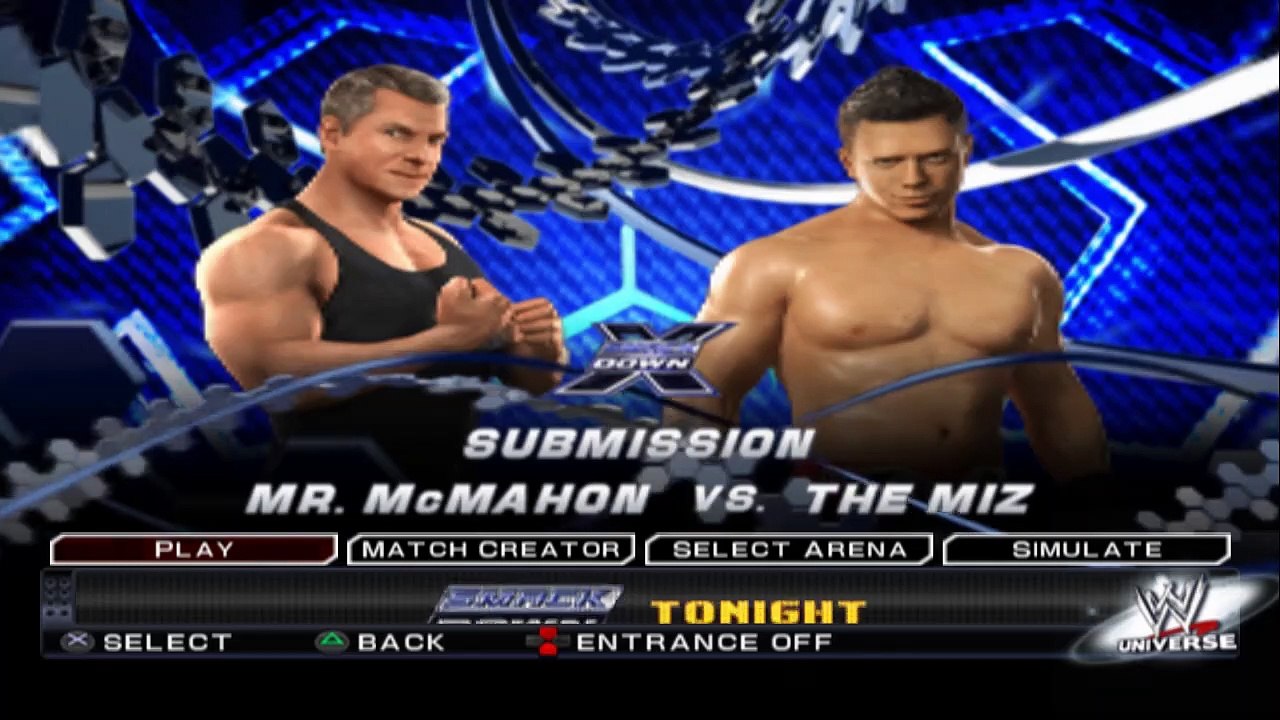 WWE SmackDown vs Raw 2011 Mr. McMahon vs The Miz