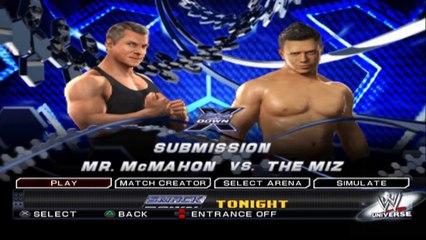 WWE SmackDown vs Raw 2011 Mr. McMahon vs The Miz